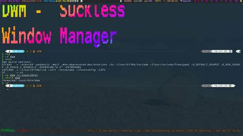 DWM Suckless Window Manager Dynamic Window Manger How To Get