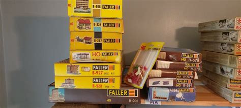 Rare Vintage Faller Ho Scale Model Building Kits House Greenhouse High