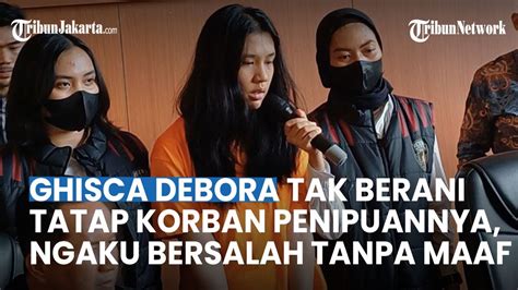 TERTUNDUK LESU Ghisca Nikmati Uang Miliaran Hasil Penipuan Tiket