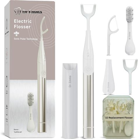 Dr Emma Electric Vibration Flosser With Replaceable Floss