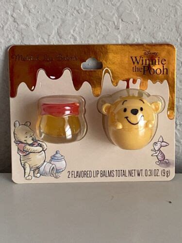 Set Of 2 Disney Winnie The Pooh And Honey Pot Flavored Lip Balms New