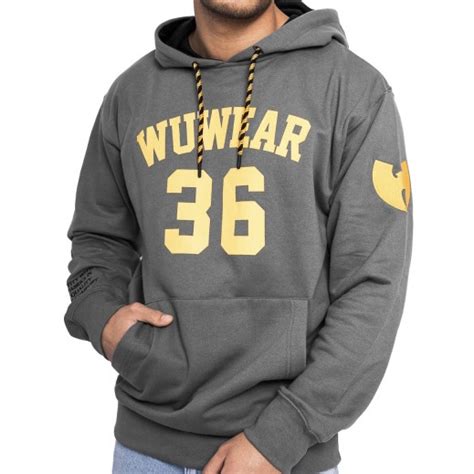 Wu Tang Clan – Wu 36 Block Hoodie Grey - Goonsgear.com