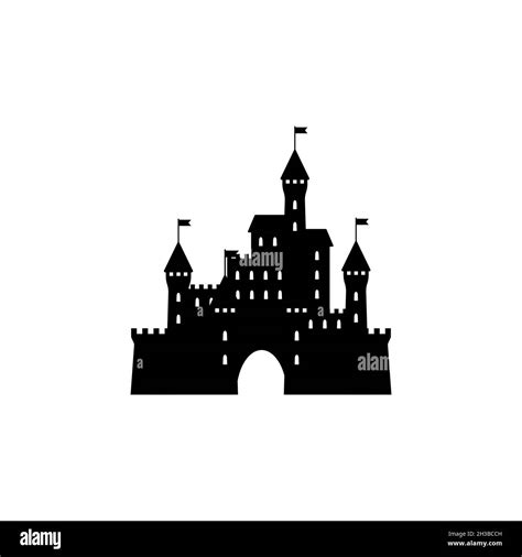 Castle icon silhouette simple design Stock Vector Image & Art - Alamy