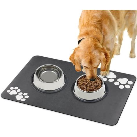 Dricar Tapis Gamelle Chien Tapis D Alimentation Pour Chien Chat Super