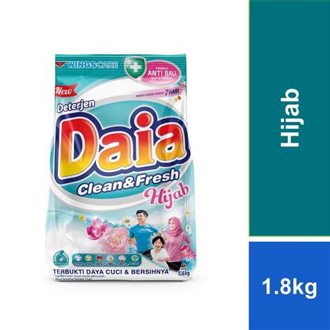 Daia Powder Detergent Clean Fresh Hijab Kg Shopee Malaysia