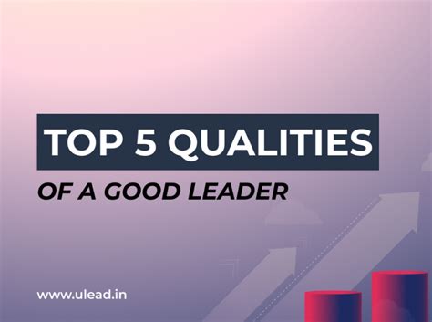 Dribbble Top 5 Qualities Of A Good Leaderpng By Uleadway