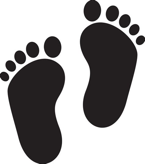 Baby footprint vector 4955046 Vector Art at Vecteezy