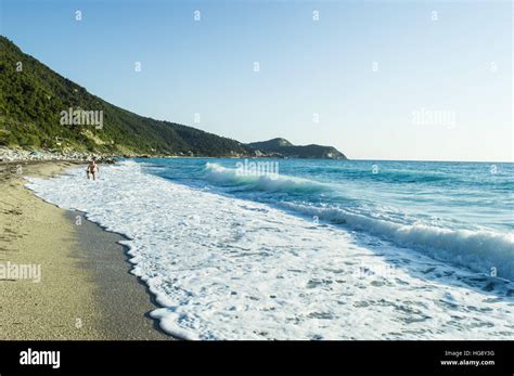 Sunny day at the beach Stock Photo - Alamy