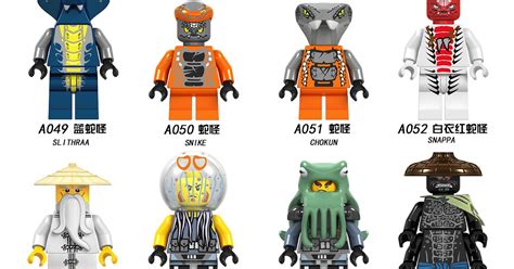 Lele A049-A056: Various Ninjago Villains Including Slithraa, Snike ...