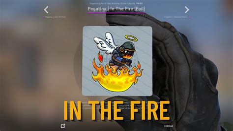 In The Fire Foil Sticker CSGO 10th Anniversary Capsule YouTube