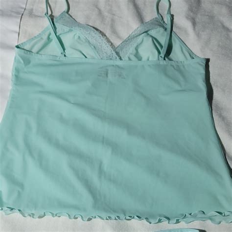 Jockey Baby Doll Lingerie Set Aqua Nwot Gem