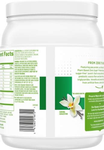 Simple Truth Organic Plant Based Vanilla Protein Powder 155 Oz Frys Food Stores