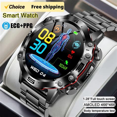 Montre Intelligente Tanche Pour Homme Montre Intelligente De Sport Ecg