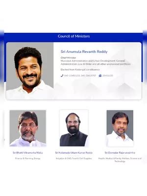 Telangana Cabinet Ministers List 2024 PDF – InstaPDF