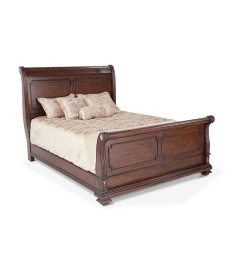 Denver Solid Wood King Bed without Storage - Buy Denver Solid Wood King ...