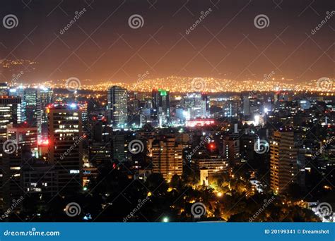 Mexico City at night stock image. Image of overpopulation - 20199341