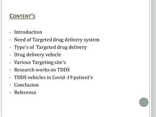 Targeted Drug Delivery System Ppt