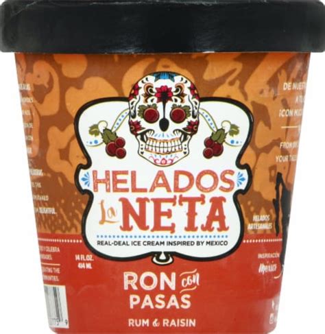 Helados La Neta Rum Raisin Ice Cream Pint Oz Qfc