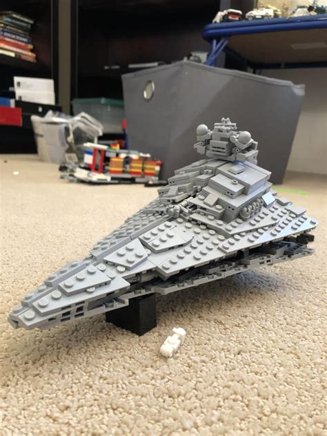 A Midi Star Destroyer I’ve Been Working On With A Micro Tantive As Well Lego