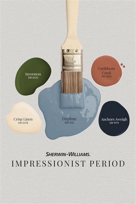 Impressionist Period Paint Color Palette | Sherwin-Williams