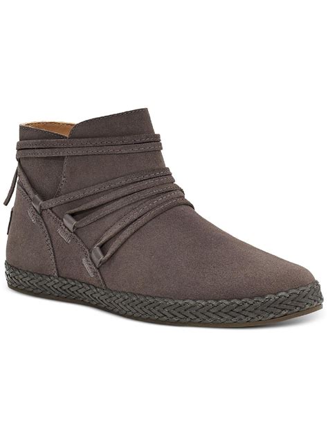 Ugg Womens Rianne Suede Braided Ankle Boots - Walmart.com