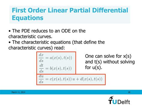 Ppt First Order Partial Differential Equations Powerpoint