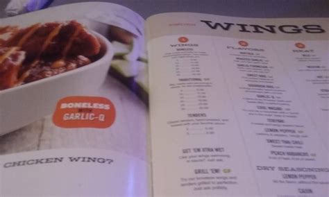 Menu At Wings And Rings Restaurant Lewis Center Columbus Pike