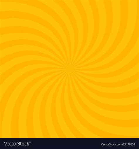 Swirling radial bright yellow pattern background Vector Image