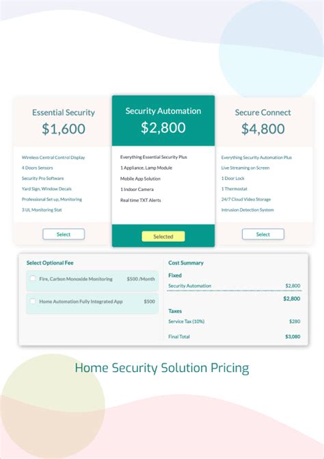 Tiered Pricing Examples, Templates | Fresh Proposals