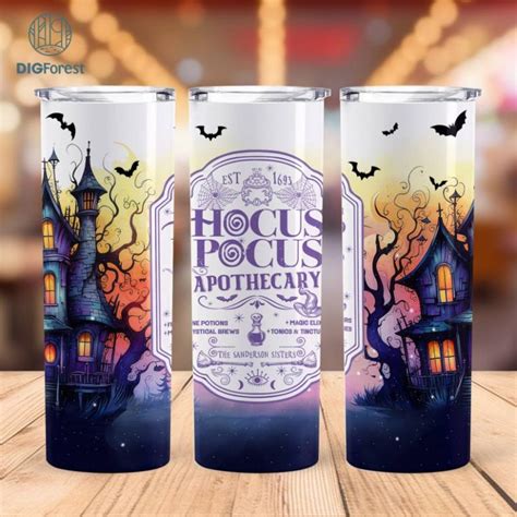 The Sanderson Sister Halloween Tumbler Wrap Hocus Pocus Apothecary Png