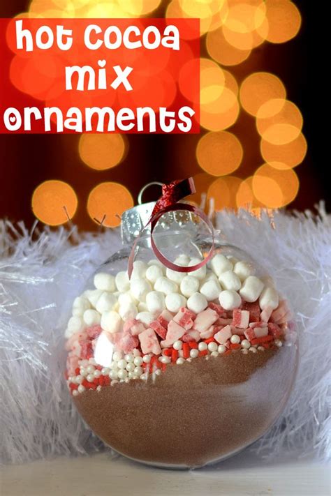 Hot Cocoa Mix Ornaments DIY Homemade Christmas Gift Idea Recipe Homemade Christmas