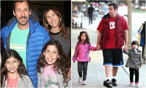 Comedic actor Adam Sandler and the adorable Sandler's family