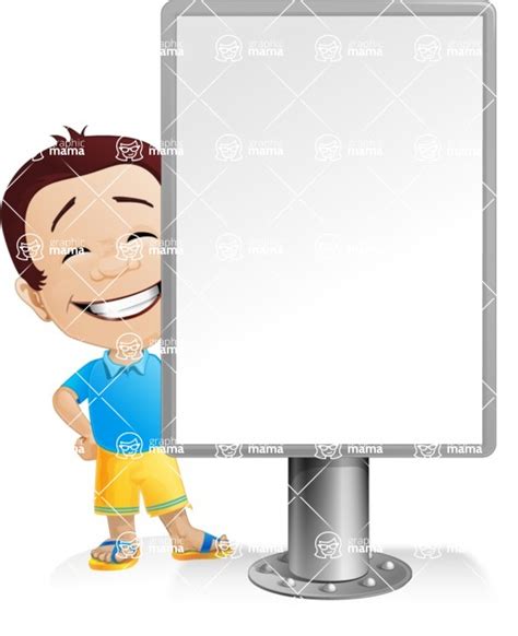 Vector Happy Man Cartoon Character Presentation7 Graphicmama