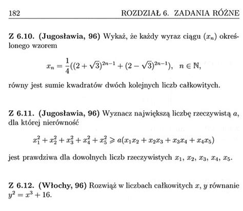 Zadania Z Olimpiad Matematycznych Z Ca Ego Wiata Teoria Liczb Algebra