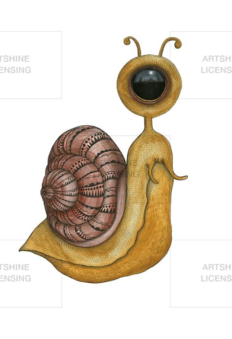 “One Eye ” Snail | ArtSHINE Licensing