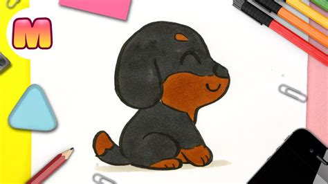 Negrita Escaramuza Dar Una Vuelta Dibujos De Perros A Lapiz Kawaii