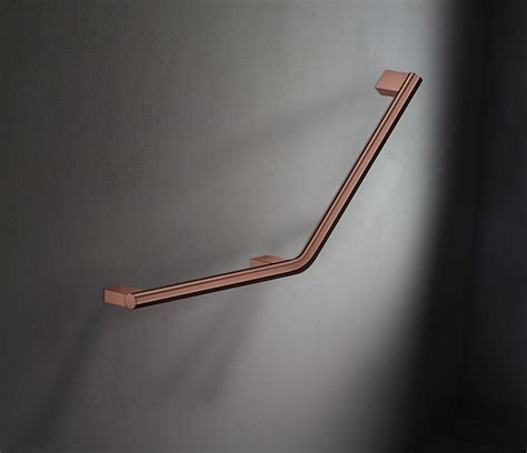 Modern Copper Angled Grab Bar Mobility Grab Bars Livinghouse