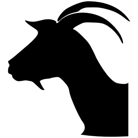 Goat Head Silhouette Png - Goat Head Clipart | Dozorisozo