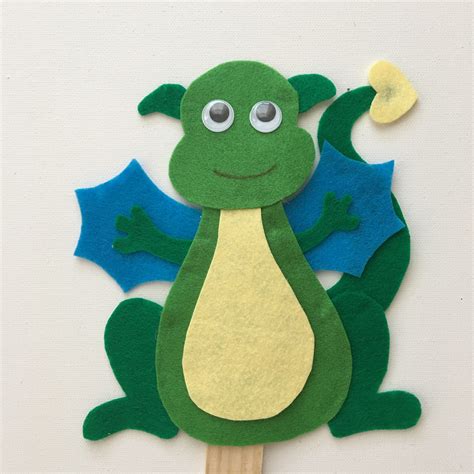 Knights and Dragon, Puppet Pattern, Stick Puppet - DIY Downloadable PDF ...