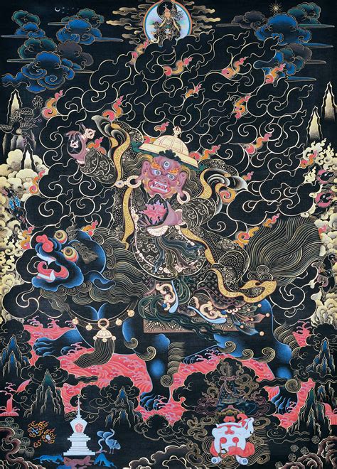 protector dorje legpa art  thangka