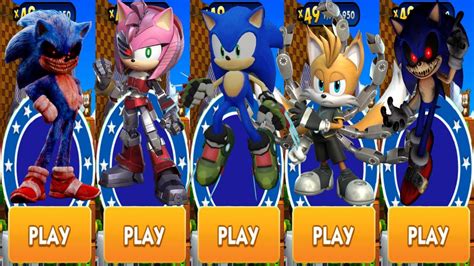 Sonic Dash Sonic Exe Vs All Sonic Prime Characters Boscage Maze Sonic