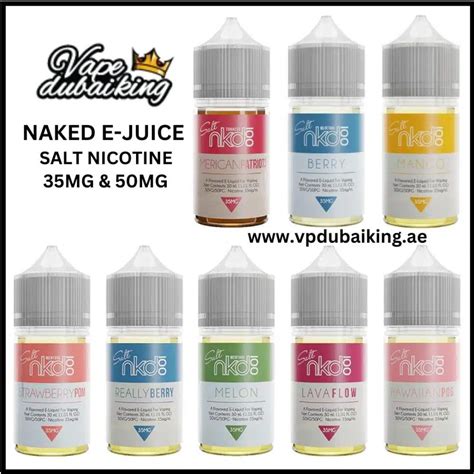 Naked Salt Nicotine Nkd 100 E Juice Vape Dubai King