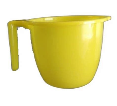 Plain 750ml Yellow Plastic Bath Mug For Bathroom At Rs 7piece In Palghar