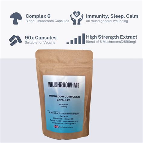 Powerful Mushroom Complex 6 Capsules | MUSHROOM ME