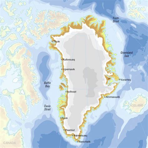 Mapa Para Imprimir De Groenlandia Mapa F Sico De Groenlandia Grid