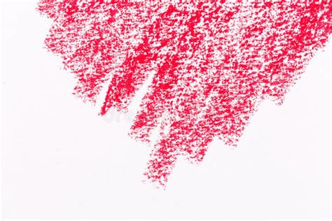 Red crayon draw stock image. Image of pink, hand, drawn - 99640127