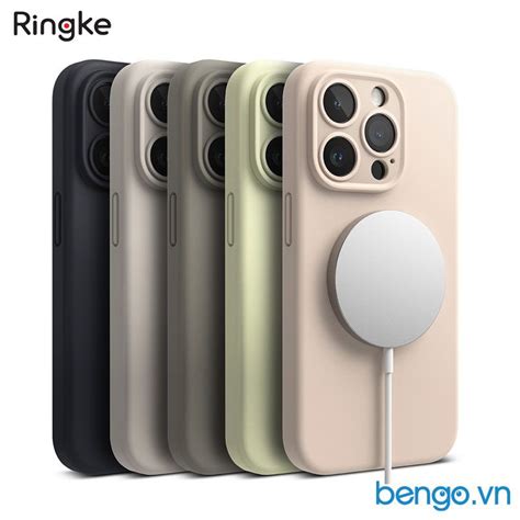 Ốp lưng iPhone 15 Pro Max RINGKE Silicone Magnetic Bengo vn