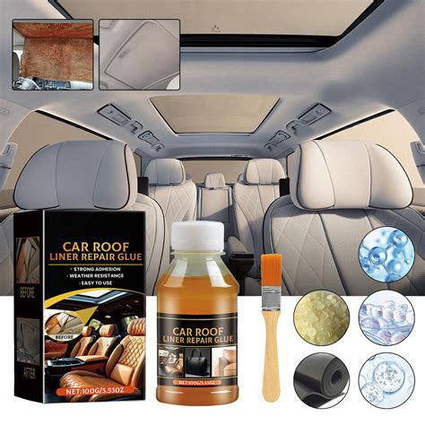 Car Roof Liner Repair Glue 100ml Heavy Headliner Adhesive Fast Dry Glue Liquid Ebay