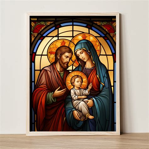 Traditional Catholic Art, Holy Family, Renaissance Art Print, Holy ...