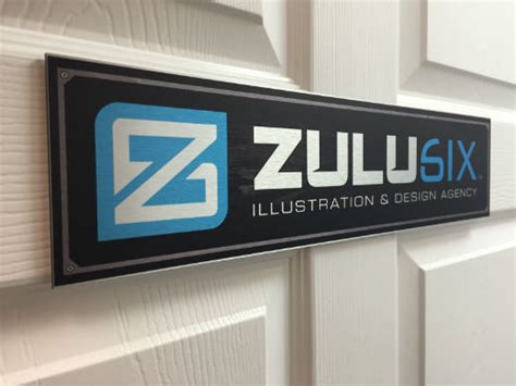 Brushed Aluminum Signs - Custom Brushed Metal Signage | Signs.com